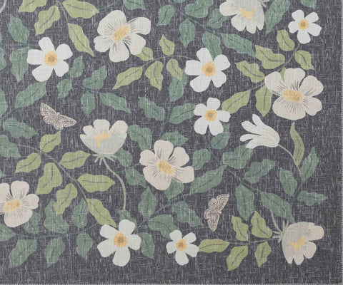 Cotswolds Primrose Power Loomed Rug - Charcoal