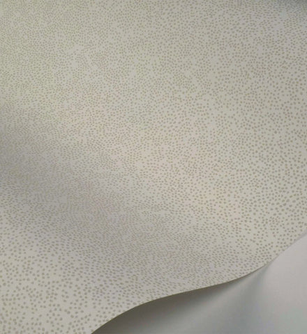 Champagne Dots Wallpaper - Linen & White