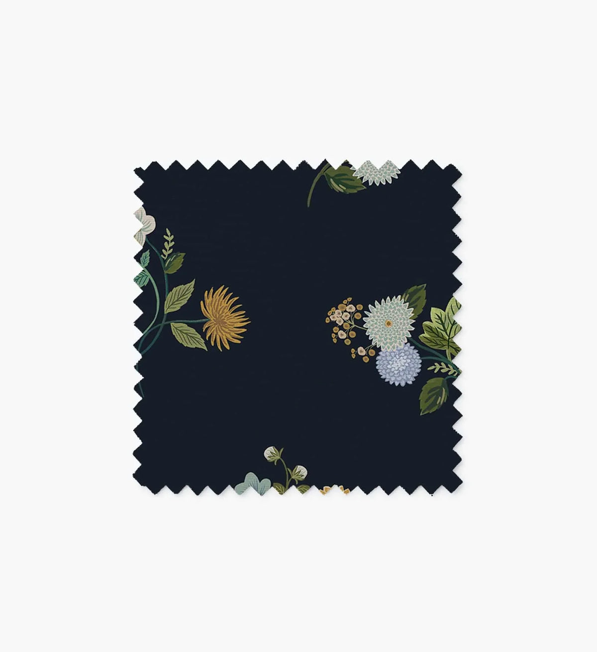 Furniture Fabric Sample - Ditsy Dahlia Navy