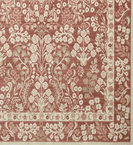 Holland Lotte Power-Loomed Rug - Crimson
