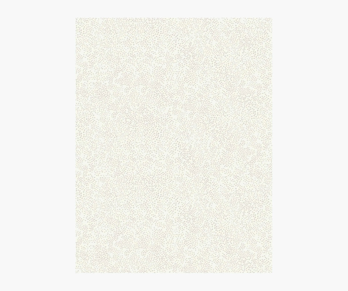 Champagne Dots Wallpaper Sample - Linen & White