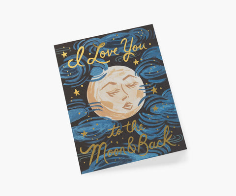 To the Moon and Back Love & Friendship Card - Single Card