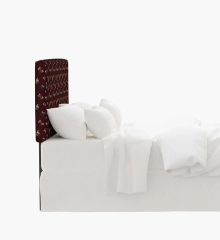 Elly Headboard - Ditsy Dahlia Burgundy