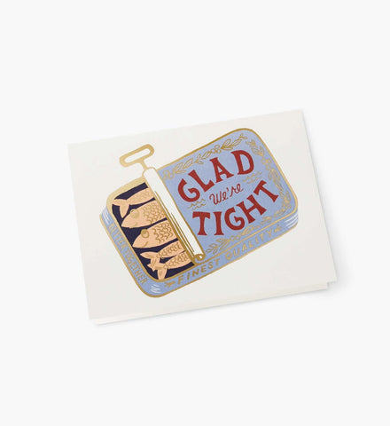 Tight as Sardines Love & Friendship Card - Single Card