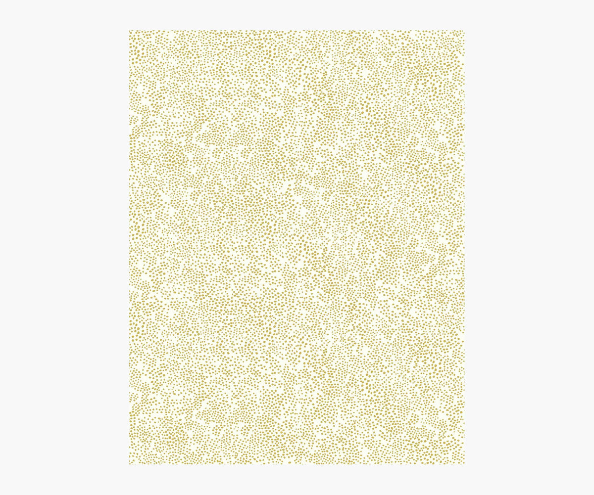 Champagne Dots Wallpaper Sample - Metallic Gold & White