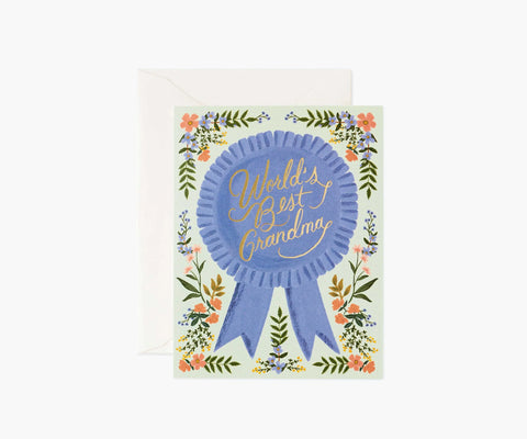 World's Best Grandma Mother's Day Card - Single Card