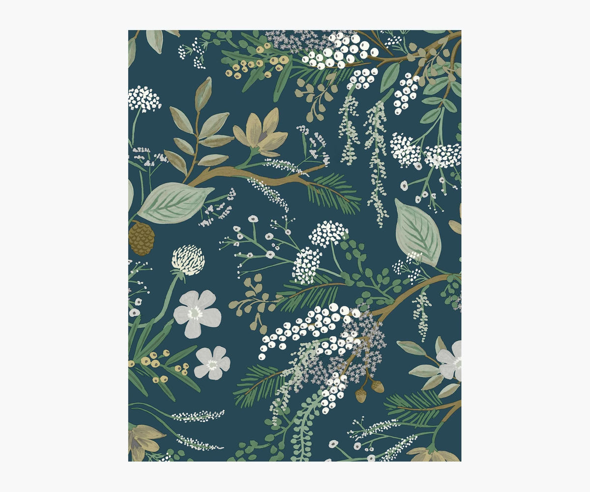 Juniper Forest Wallpaper Sample - Evergreen