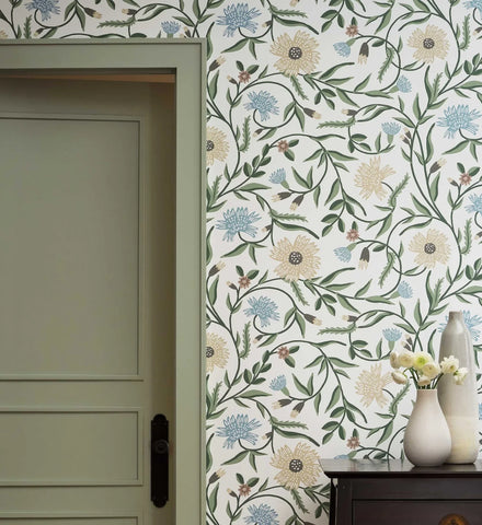Aster Wallpaper - White