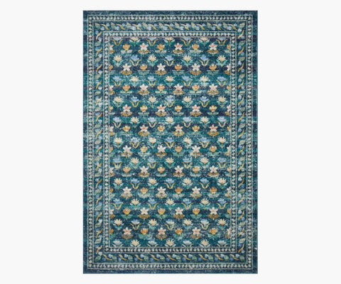 Courtyard Hadley Printed Rug - Emerald