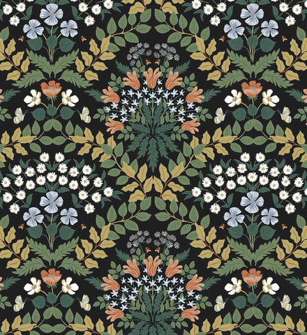 Bramble Wallpaper - Black