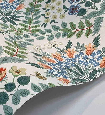 Bramble Wallpaper - White