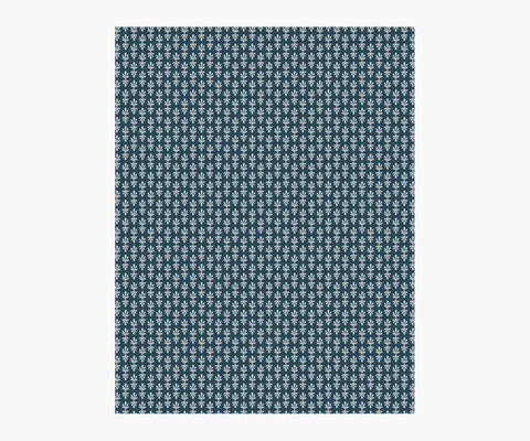 Petal Wallpaper Sample - Teal & White