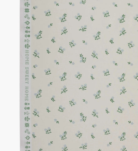 Ditsy Hydrangea Cotton Fabric - Cream