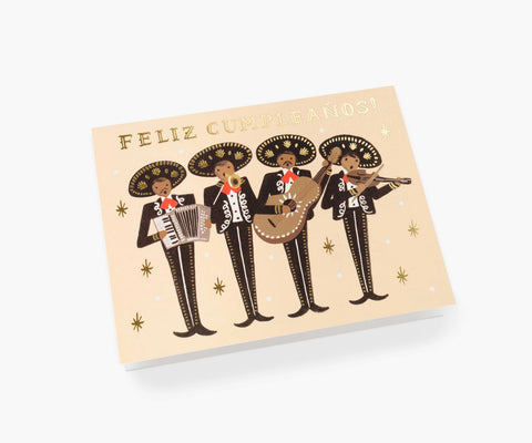 Mariachi Birthday Card - Single Card
