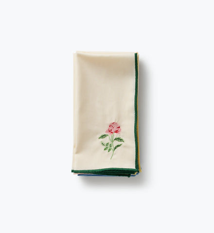 Cotton Napkin Set - Garden Study
