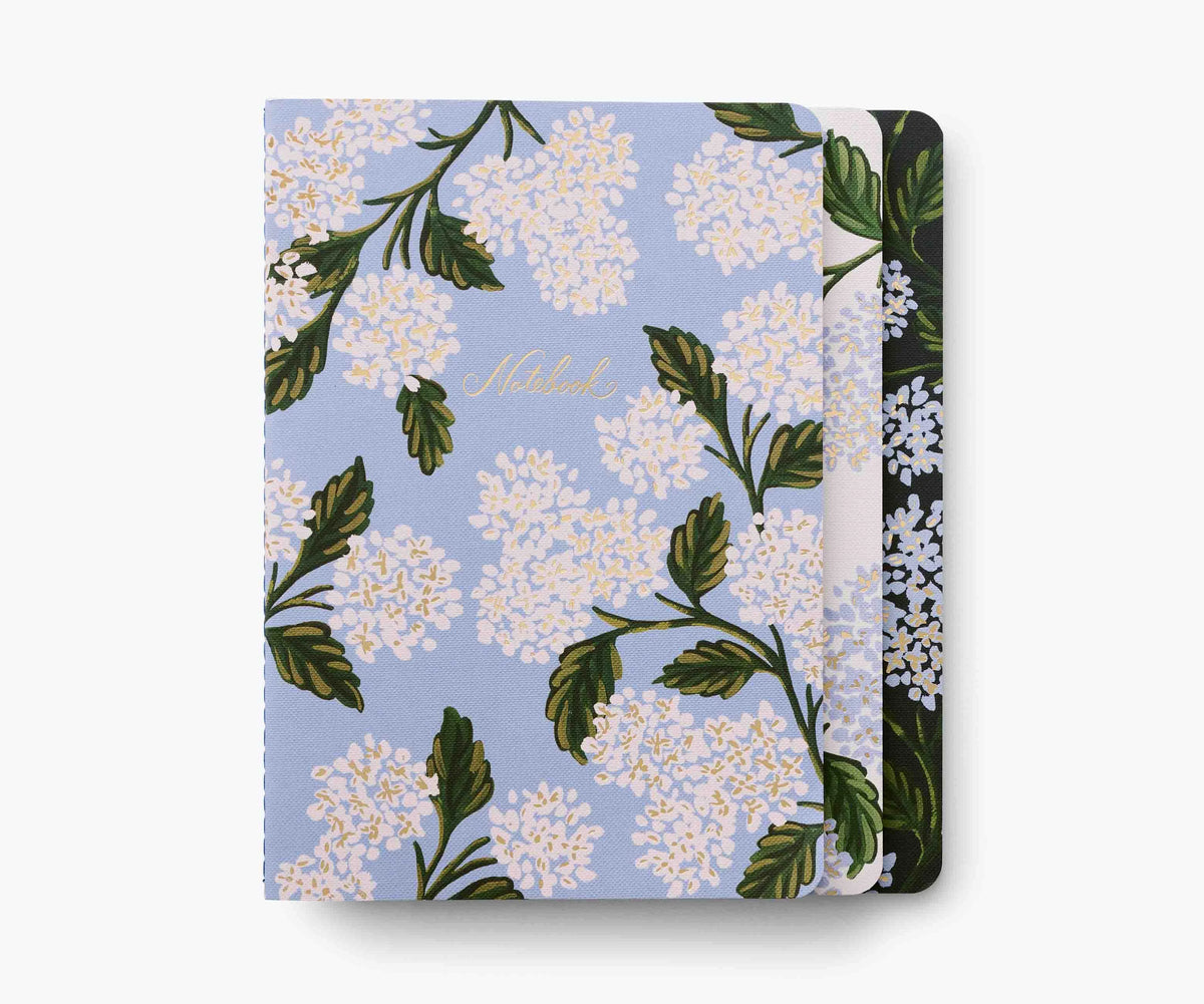 Stitched Notebook Set - Hydrangea