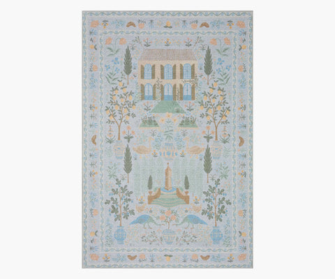 Menagerie Camont Printed Rug - Light Blue