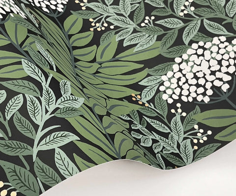 Highgrove Wallpaper Sample - Black