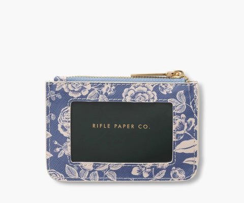 Key Ring Card Case - English Rose