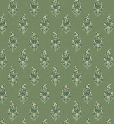 Paisley Wallpaper - Green
