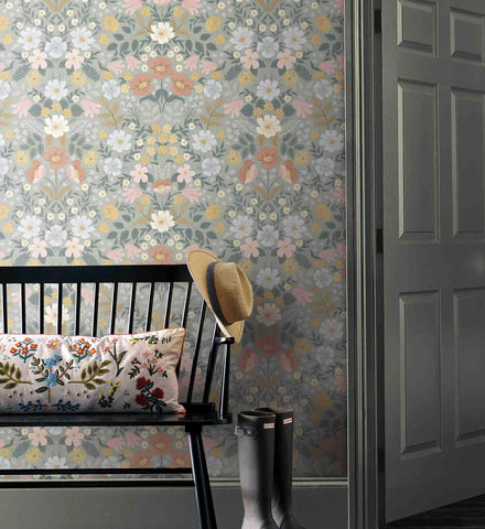 Bramble Garden Peel & Stick Wallpaper - Sage