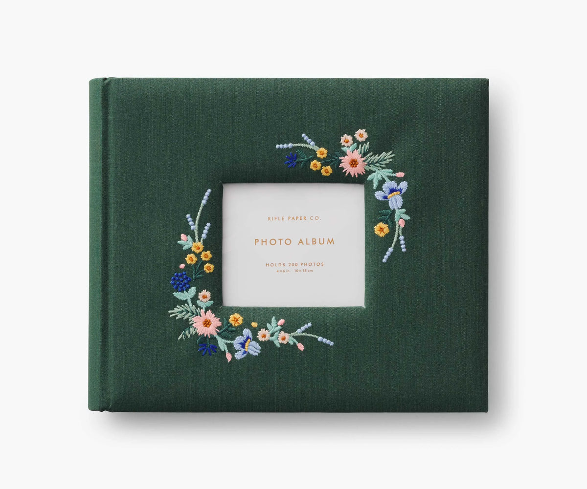 Embroidered Heirloom Photo Album - Wildwood
