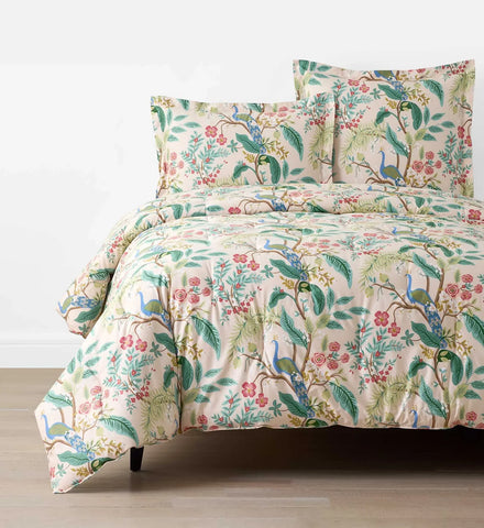 Sateen Comforter - Peacock Blush