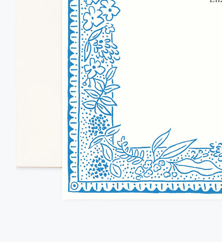 Floral Personalized Stationery  - Delft