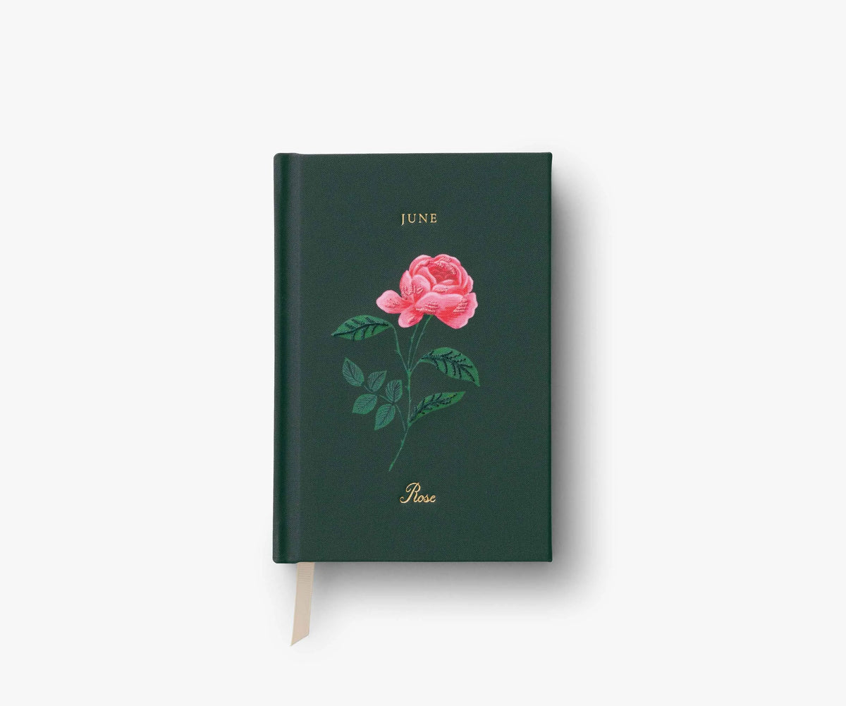 Birth Month Mini Embroidered Journal - June