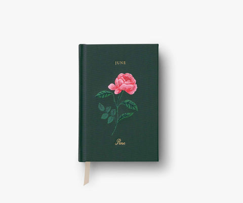 Birth Month Mini Embroidered Journal - June