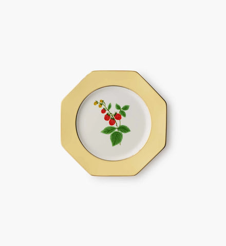 Porcelain Dessert Plate Set - Roses
