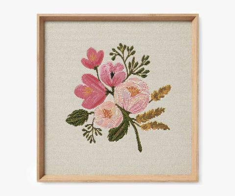 Framed Wall Art - Rose Botanical