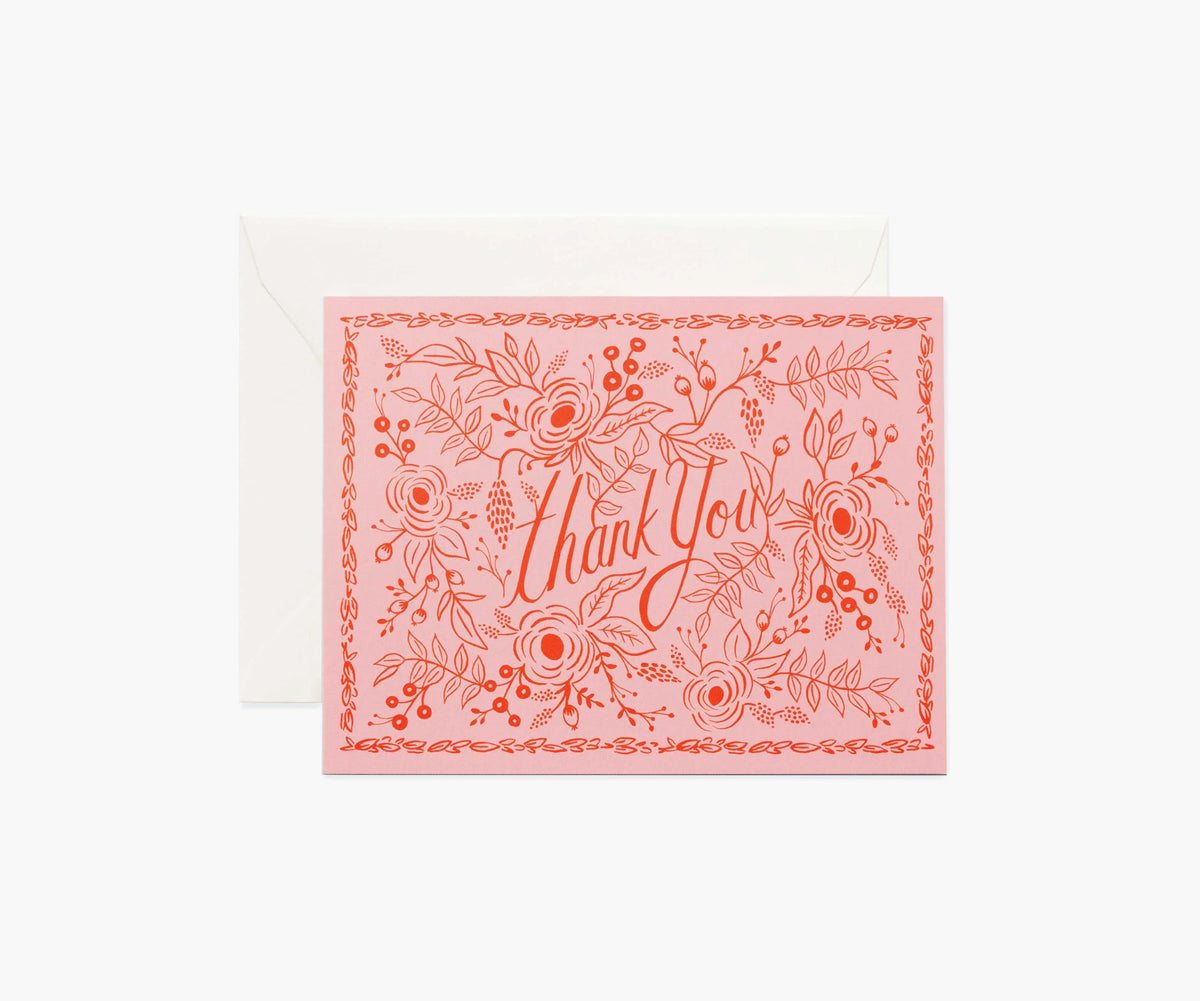 Rosé Thank You Card - Single Card