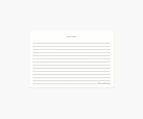 Recipe Cards - Charcoal Spoon