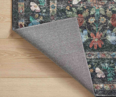 Courtyard Seville Printed Rug - Charcoal