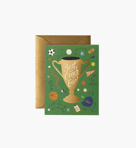 Best Coach Ever Love & Friendship Card - Single Card