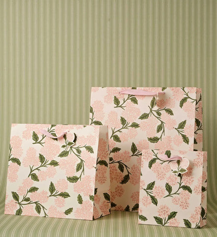 Pink Hydrangea Large Gift Bag