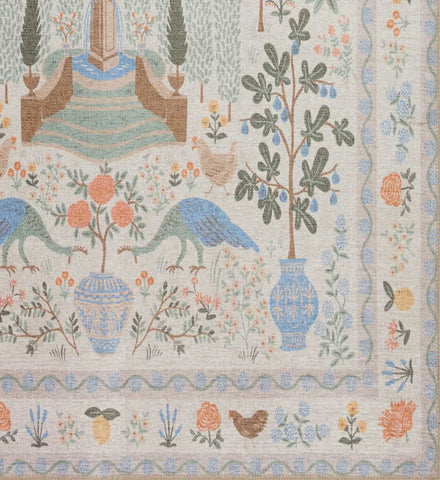 Menagerie Camont Printed Rug - Cream