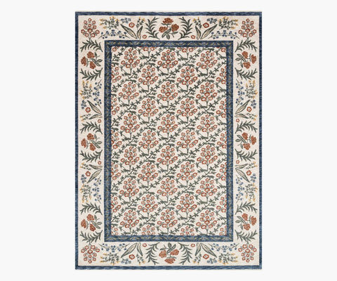Kismet Suzani Garden Power-Loomed Rug - Cream