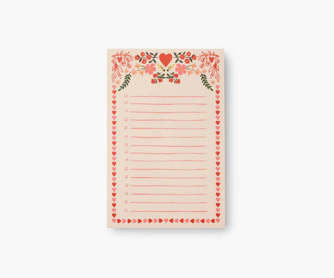 Checklist Notepad - Juliet
