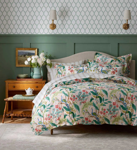 Sateen Comforter - Peacock Blush