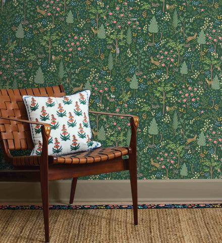 Woodland Peel & Stick Wallpaper - Emerald
