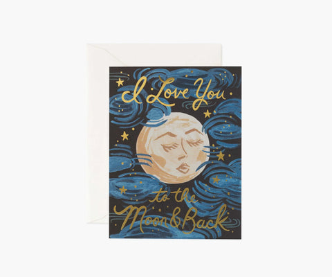 To the Moon and Back Love & Friendship Card - Single Card