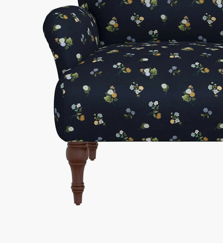 Bristol Armchair - Ditsy Dahlia Navy
