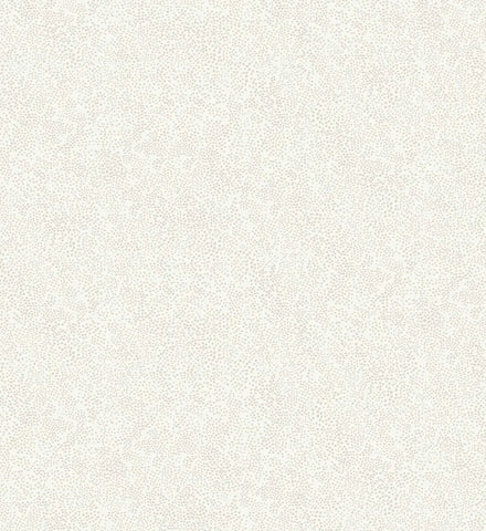 Champagne Dots Wallpaper - Linen & White