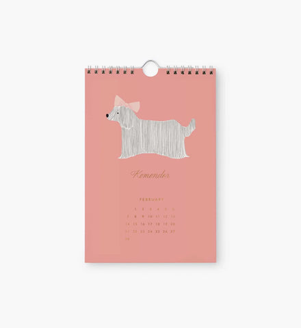 2027 Kitchen Calendar - Dog of the Month