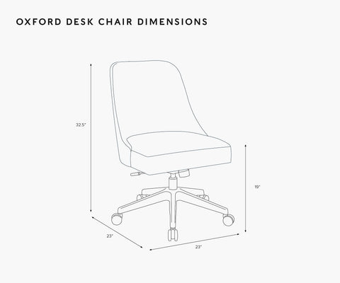 Oxford Desk Chair - Peacock