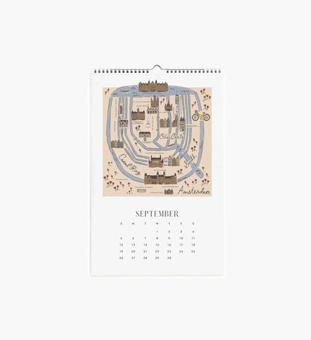 2027 Wall Calendar - Travel Sketches