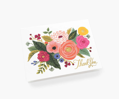 Juliet Rose Thank You Card - Single Card
