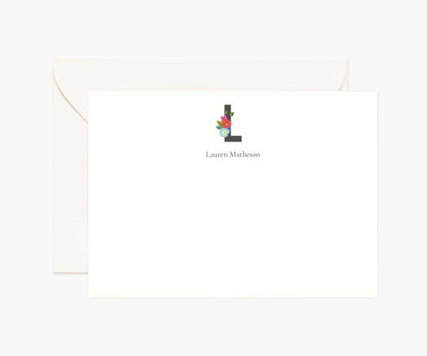 Monogram Personalized Stationery - L